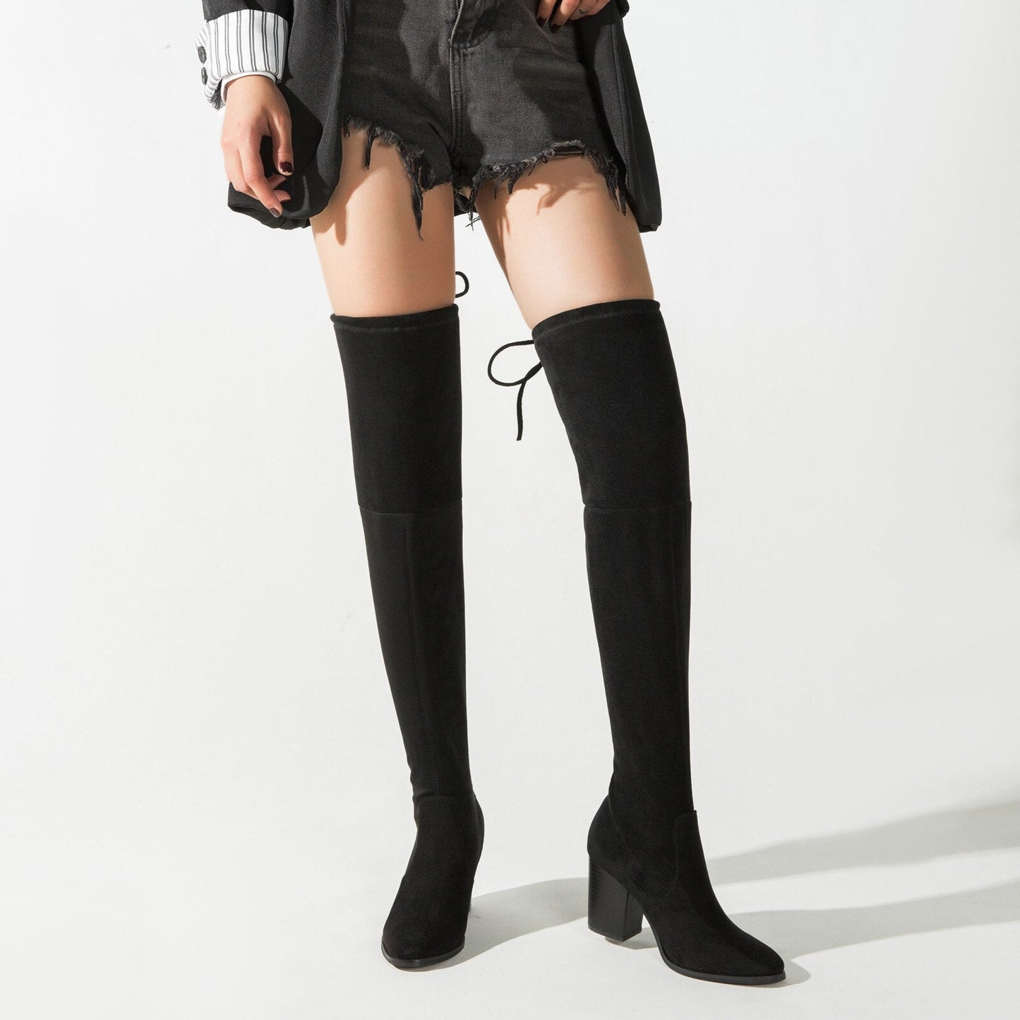 Funki Findz | Boots | Women's Thigh High Block Heel Boots 4|6|8