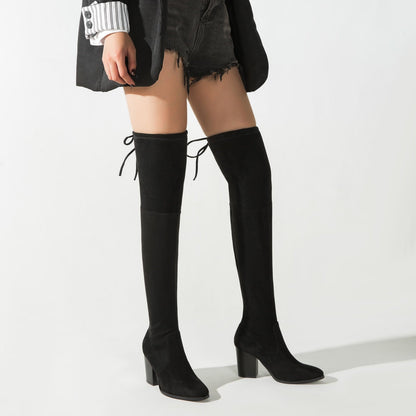 Funki Findz | Boots | Women's Thigh High Block Heel Boots 4|6|8