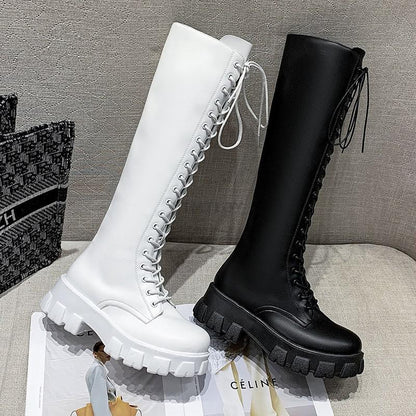 Funki Findz | Boots | Women's Knee High Platform Knights Boots
