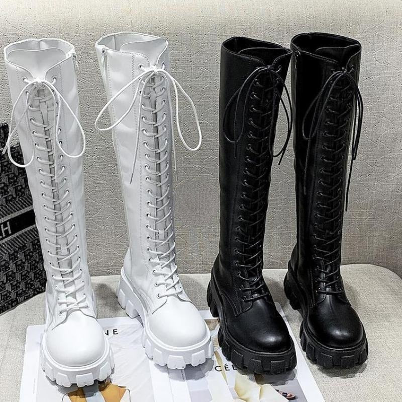 Funki Findz | Boots | Women's Knee High Platform Knights Boots