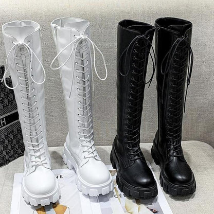 Funki Findz | Boots | Women's Knee High Platform Knights Boots