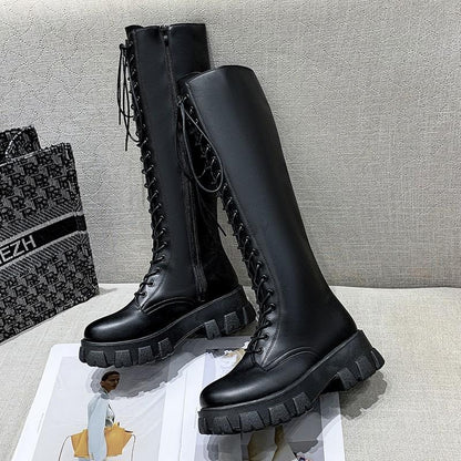 Funki Findz | Boots | Women's Knee High Platform Knights Boots