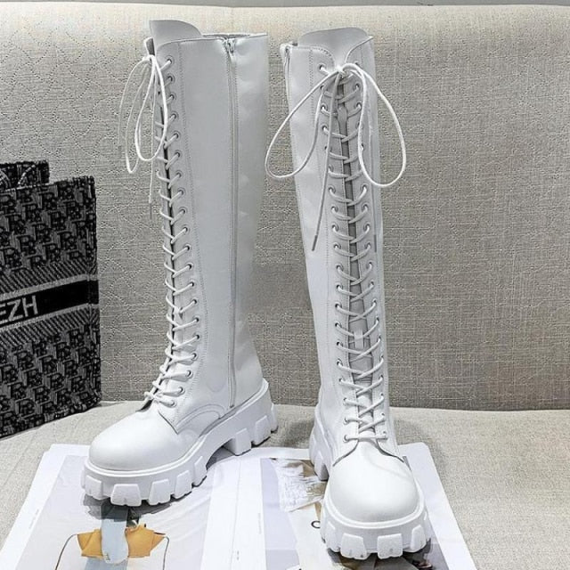 Funki Findz | Boots | Women's Knee High Platform Knights Boots