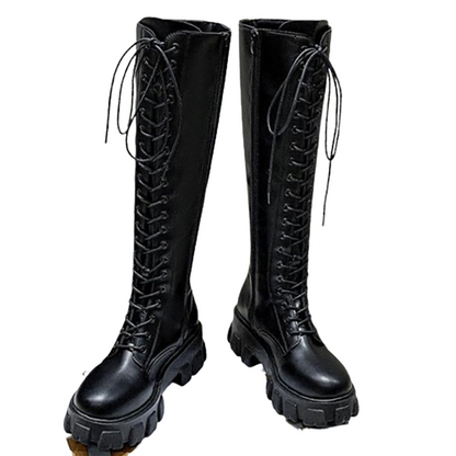 Funki Findz | Boots | Women's Knee High Platform Knights Boots