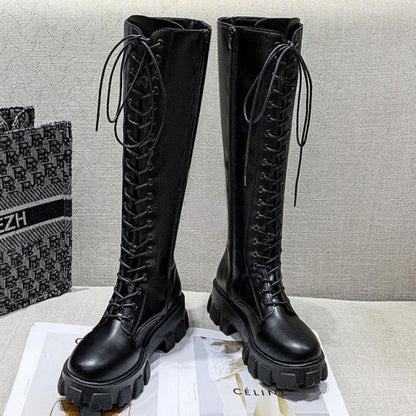 Funki Findz | Boots | Women's Knee High Platform Knights Boots