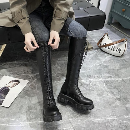 Funki Findz | Boots | Women's Knee High Platform Knights Boots