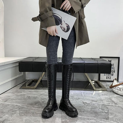Funki Findz | Boots | Women's Knee High Platform Knights Boots