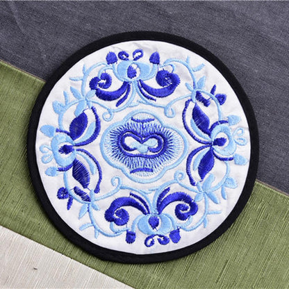 Funki Findz | Coasters | Vintage Embroidered Cup Mats 10 Pcs
