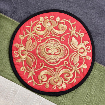 Funki Findz | Coasters | Vintage Embroidered Cup Mats 10 Pcs