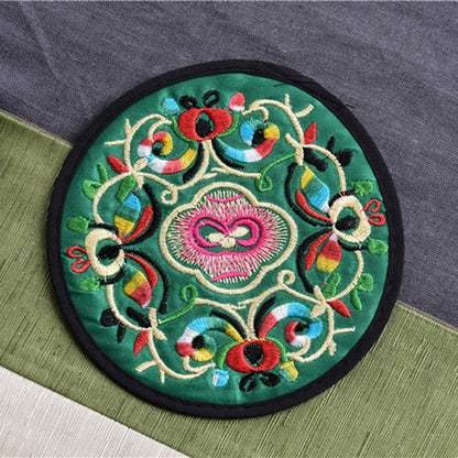 Funki Findz | Coasters | Vintage Embroidered Cup Mats 10 Pcs