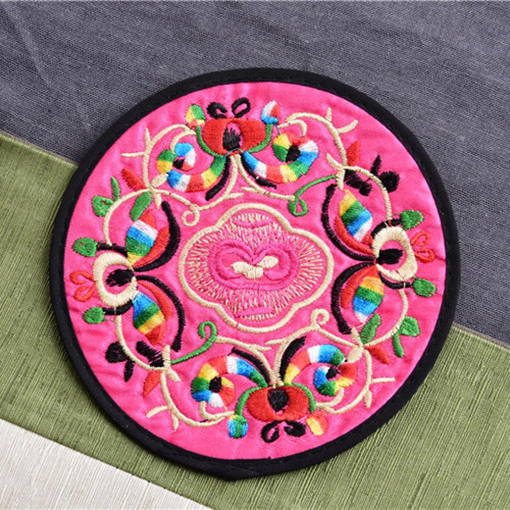 Funki Findz | Coasters | Chinese Floral Embroidered Mats 10 Pcs