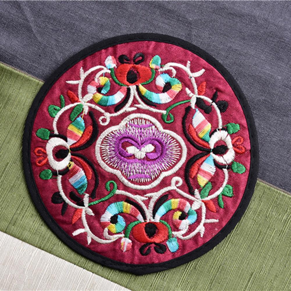 Funki Findz | Coasters | Chinese Floral Embroidered Mats 10 Pcs