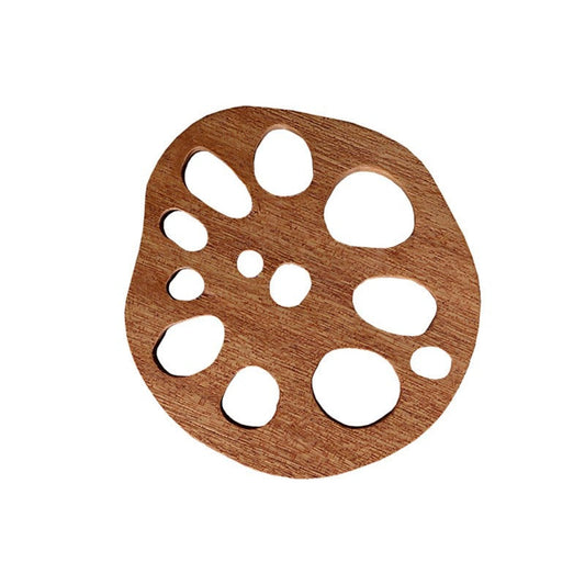 Funki Findz | Coasters | Natural Lotus Root Wood Drink Mats 6 Pcs
