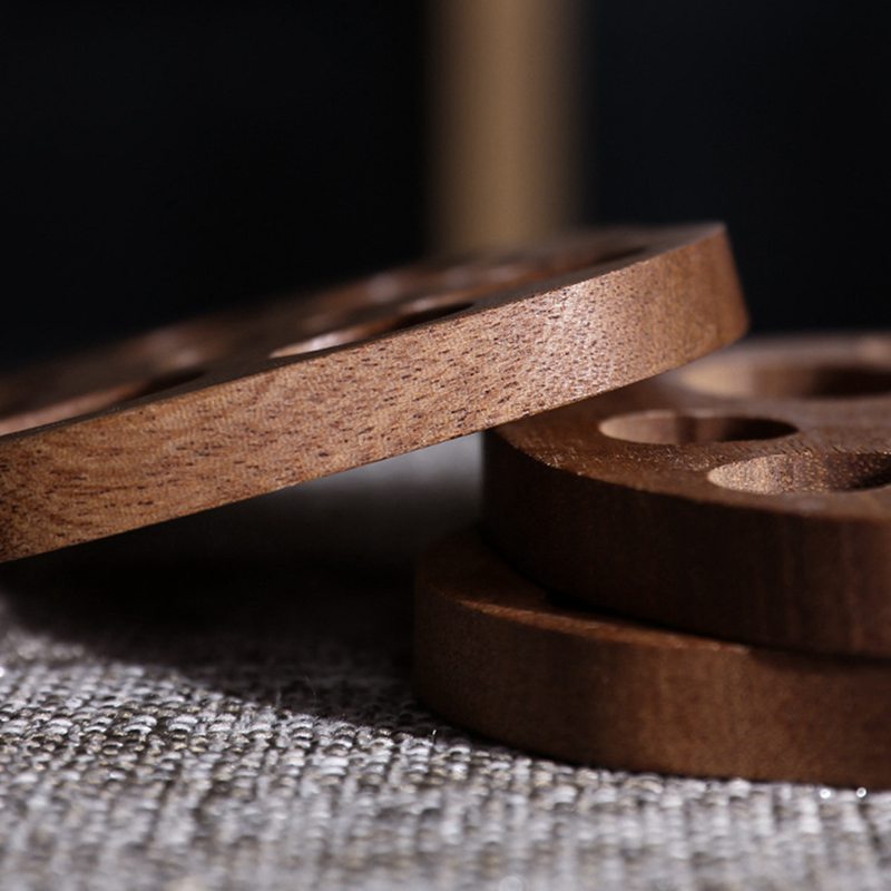 Funki Findz | Coasters | Natural Lotus Root Wood Drink Mats 6 Pcs