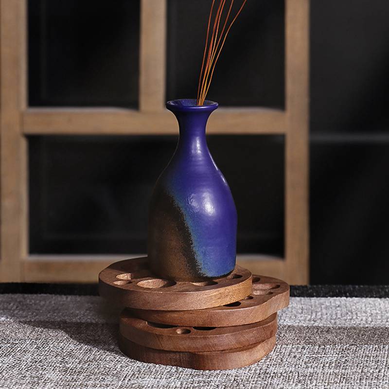 Funki Findz | Coasters | Natural Lotus Root Wood Drink Mats 6 Pcs