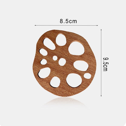 Funki Findz | Coasters | Natural Lotus Root Wood Drink Mats 6 Pcs