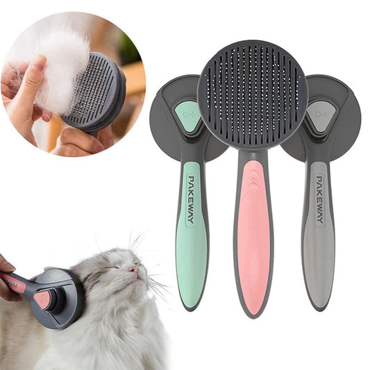 Funki Findz | Pet Brushes | Cat Dog Comb Pop Out Self Cleaning
