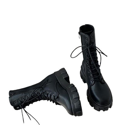 Funki Findz | Boots | Women's Lace-up Chunky Combat Boots