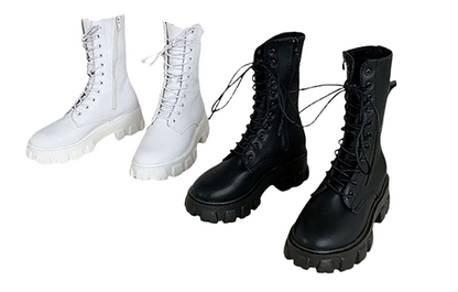 Funki Findz | Boots | Women's Gothic Chunky Heel Knights Boots