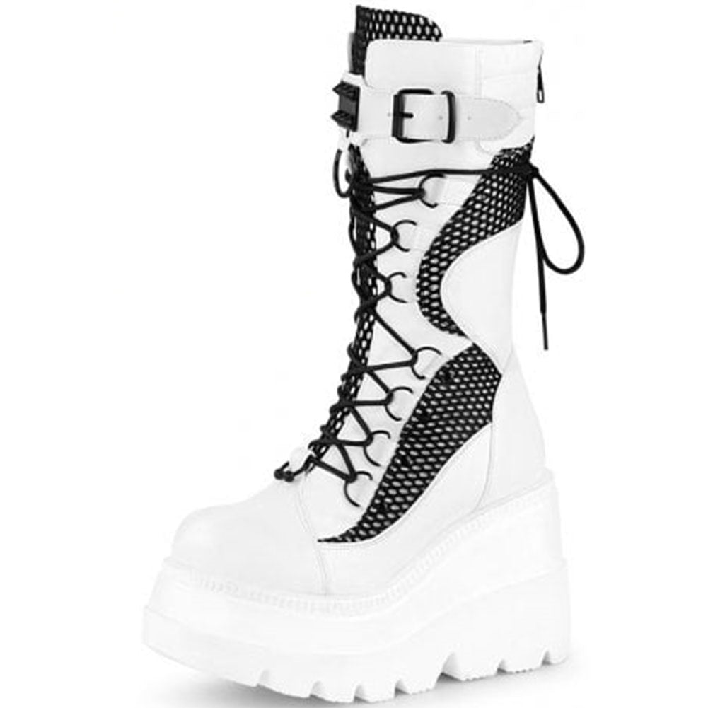 Funki Findz | Boots | Women's Punk High Platform Wedge Boots