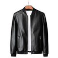 Funki Findz | Jackets | Men's Faux Leather Thin Bomber Jacket