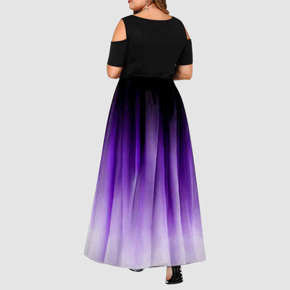 Funki Findz | Dresses | Women's Plus Size Prom Gradient Dress