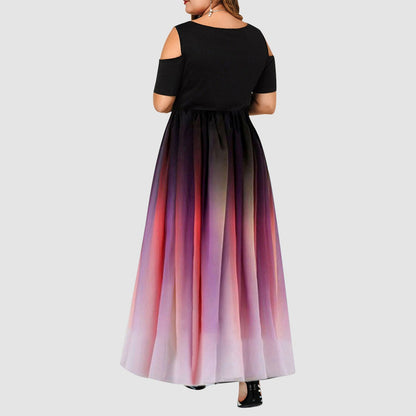 Funki Findz | Dresses | Women's Plus Size Prom Gradient Dress
