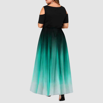 Funki Findz | Dresses | Women's Plus Size Prom Gradient Dress
