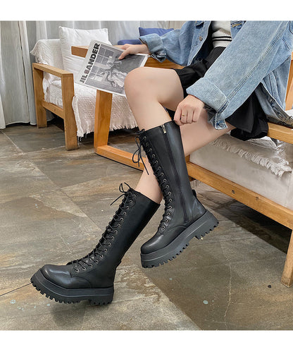 Funki Findz | Boots | Women's White Gothic Punk Lace Up Boots