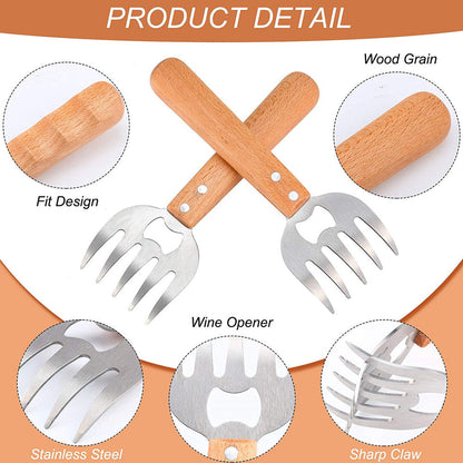 Funki Findz | Meat Claws | Stainless Steel Meat Shredding Forks