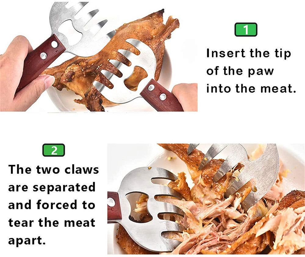 Funki Findz | Meat Claws | Stainless Steel Meat Shredding Forks