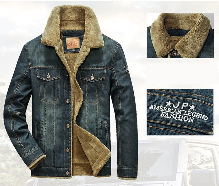 Funki Findz | Jackets | Men's Fleece Denim Trucker Jackets