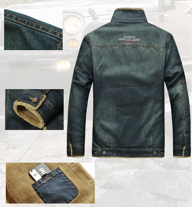 Funki Findz | Jackets | Men's Fleece Denim Trucker Jackets