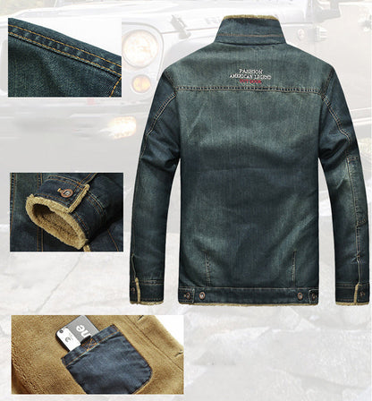 Funki Findz | Jackets | Men's Fleece Denim Trucker Jackets