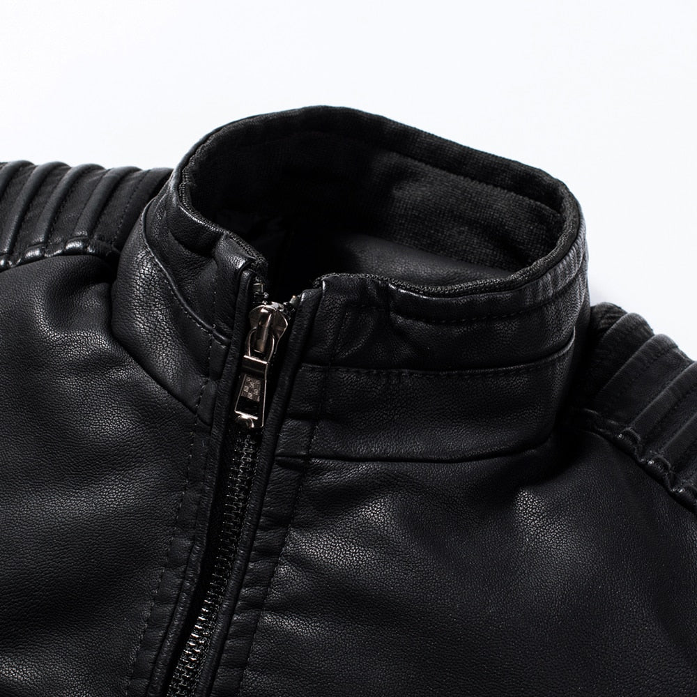 Funki Findz | Jackets | Men's Motorcycle Faux Leather Jacket