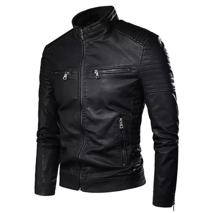 Funki Findz | Jackets | Men's Motorcycle Faux Leather Jacket