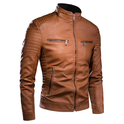 Funki Findz | Jackets | Men's Motorcycle Faux Leather Jacket