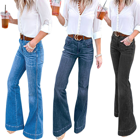 Funki Findz | Pants | Women's High Waist Vintage Flare Jeans