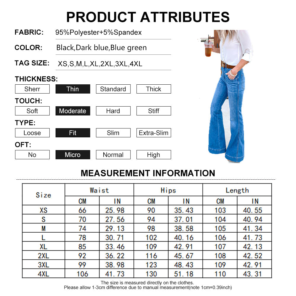 Funki Findz | Pants | Women's High Waist Vintage Flare Jeans