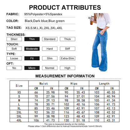 Funki Findz | Pants | Women's High Waist Vintage Flare Jeans