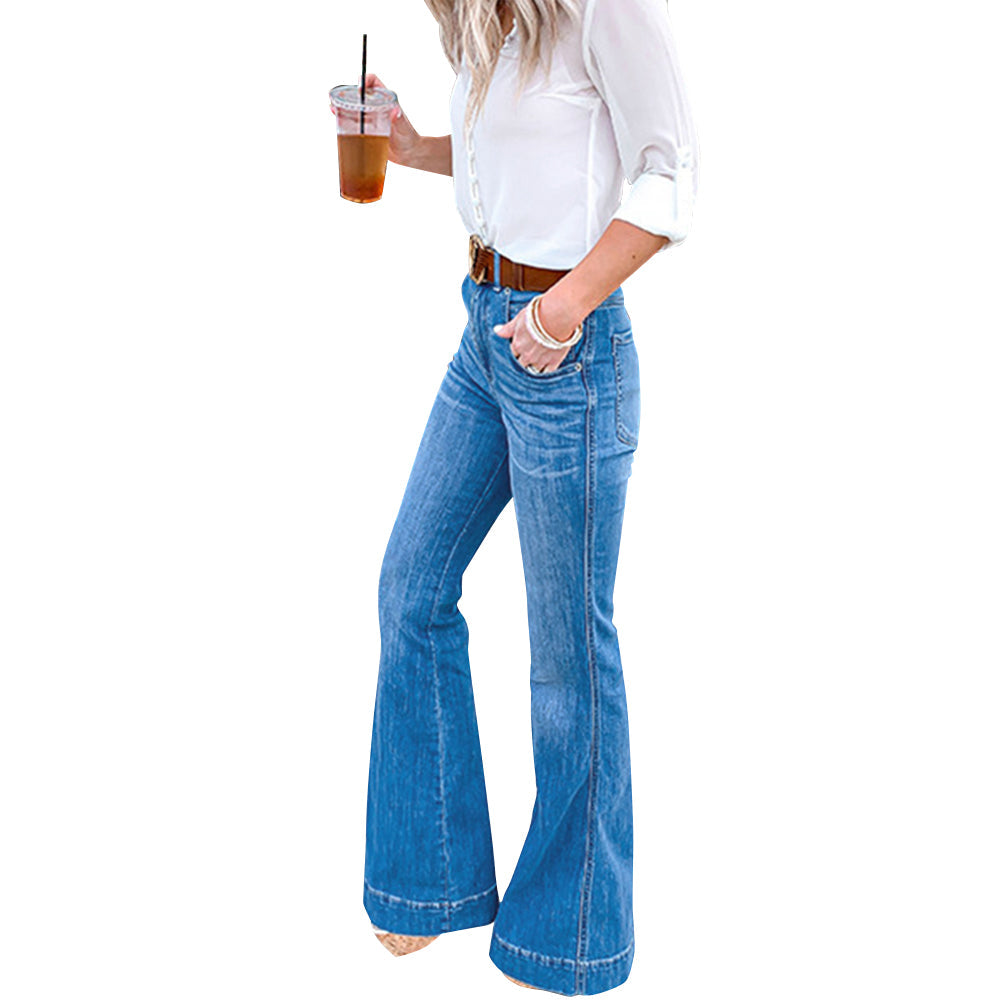 Funki Findz | Pants | Women's High Waist Vintage Flare Jeans