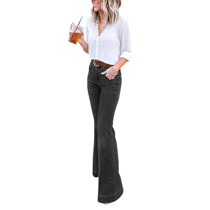 Funki Findz | Pants | Women's High Waist Vintage Flare Jeans