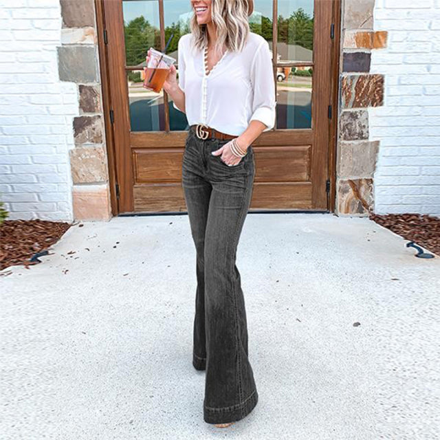 Funki Findz | Pants | Women's High Waist Vintage Flare Jeans