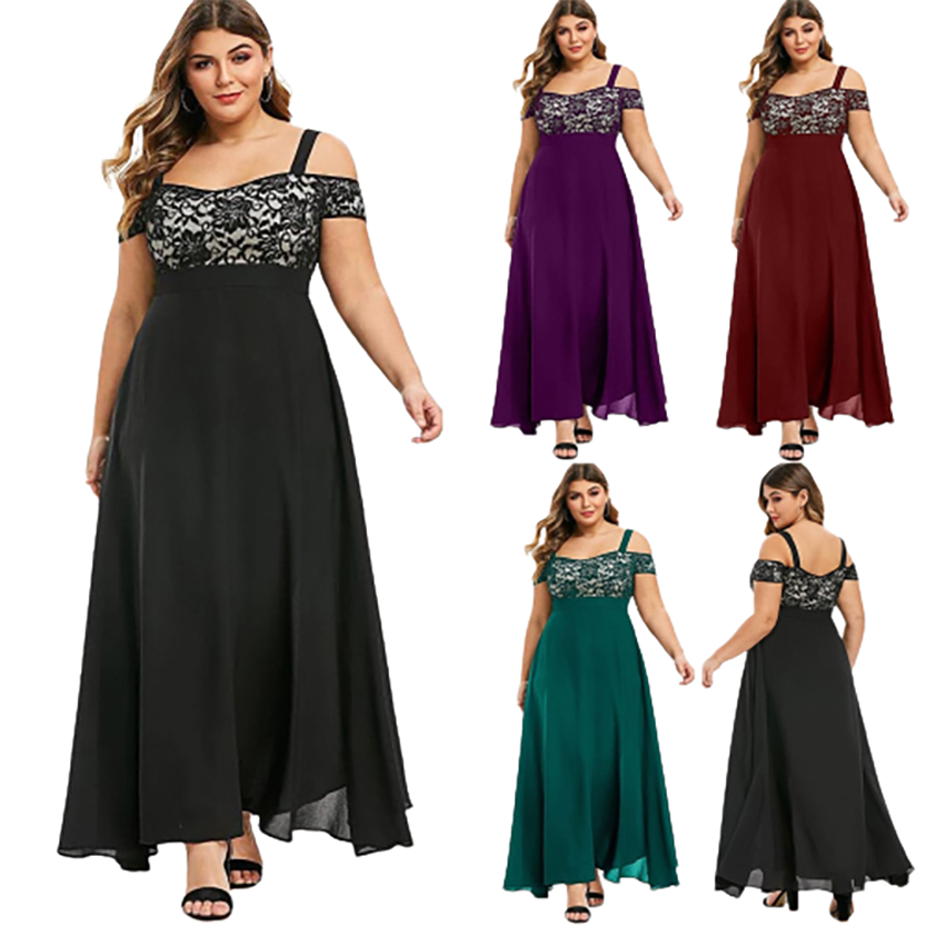 Funki Findz | Dresses | Women's Elegant Plus Evening Dress