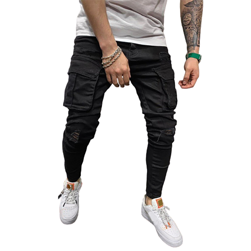 Funki Findz | Pants | Men's Stretch Slim Fit Cargo Skinny Jeans