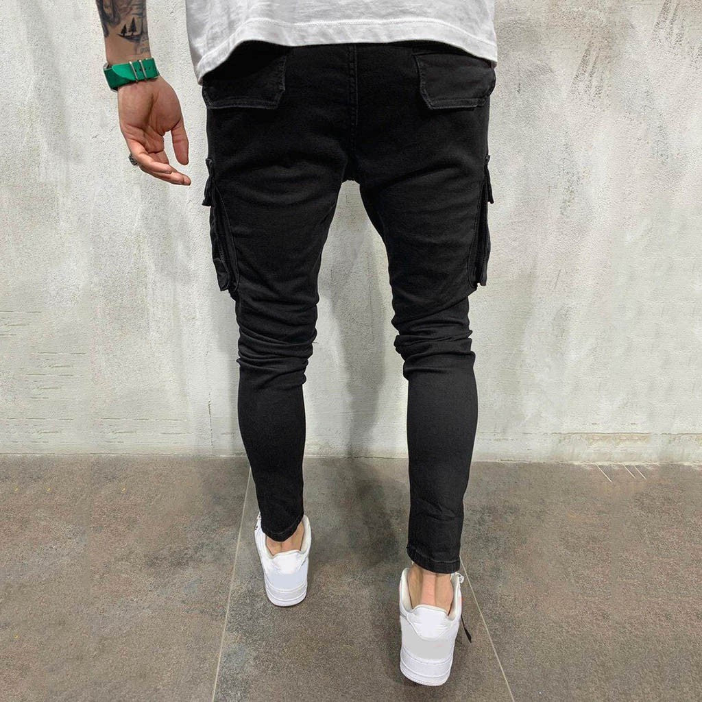 Funki Findz | Pants | Men's Stretch Slim Fit Cargo Skinny Jeans