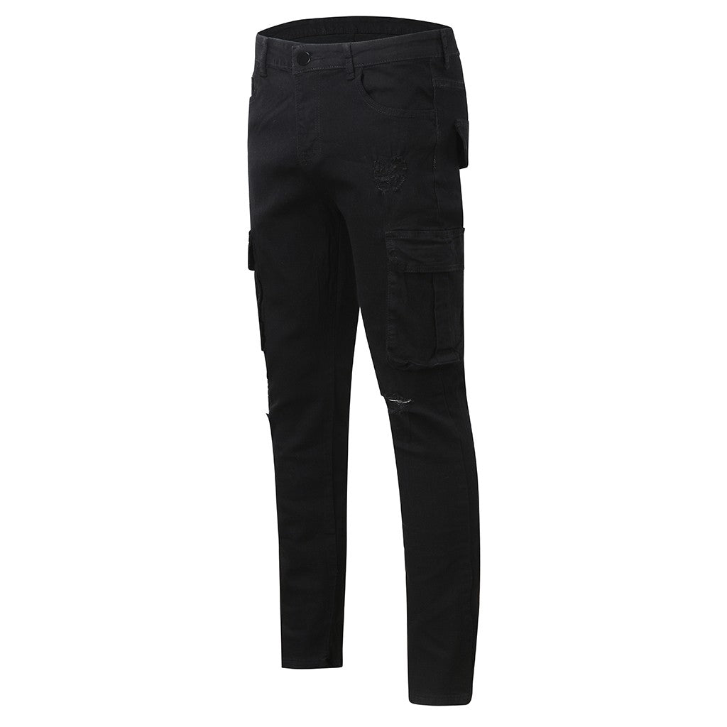 Funki Findz | Pants | Men's Stretch Slim Fit Cargo Skinny Jeans