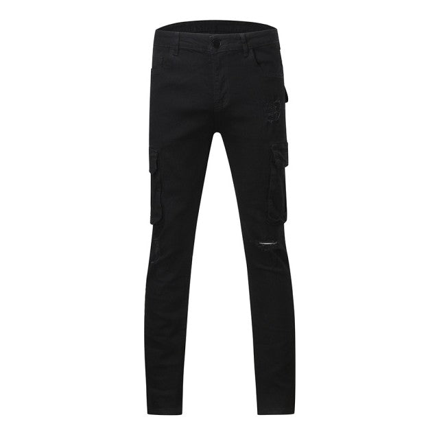 Funki Findz | Pants | Men's Stretch Slim Fit Cargo Skinny Jeans