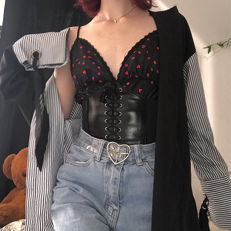 Funki Findz | Belts | Women's Goth Under Bust Cincher Belt