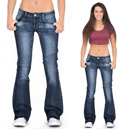 Funki Findz | Pants | Women's Flare Jeans | Mid Waist Bell Jeans